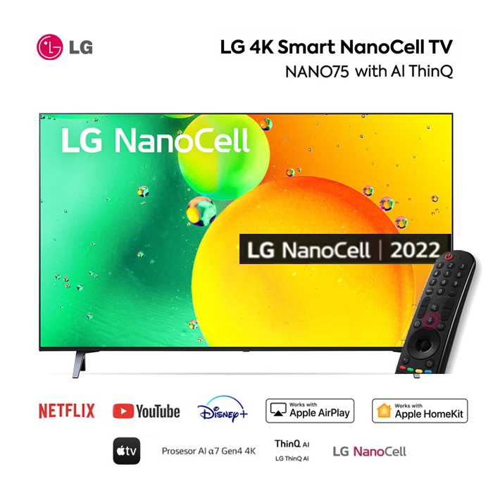 LG NanoCell 4K UHD Smart TV AI ThinQ 70" - 70NANO75 | 70NANO75SQA